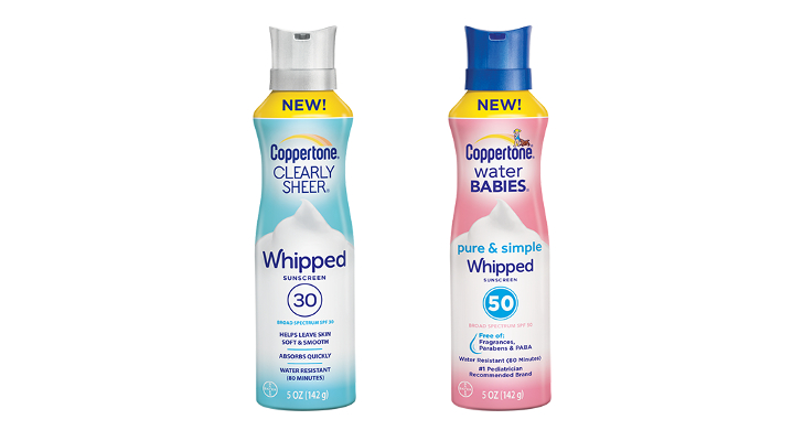 Coppertone water fashion babies pure and simple whipped